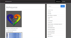 Desktop Screenshot of biofrequenze.it