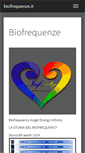 Mobile Screenshot of biofrequenze.it